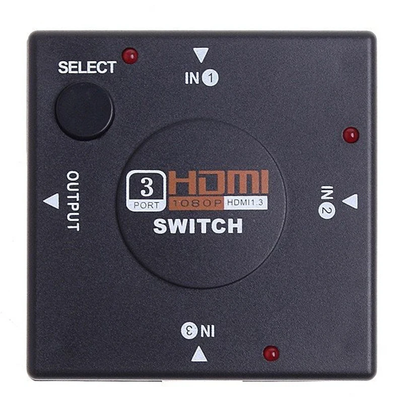 Larryjoe Full HD 1080P Mini 3 порта HDMIv1.3 порт HDMI коммутатор разделитель Vedio усилитель для DVD PS3, Xbox 360