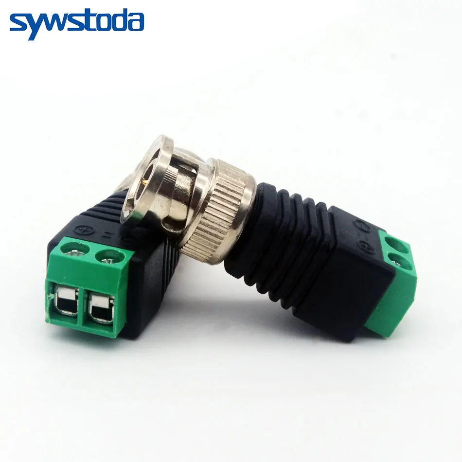 Разъем BNC Video Balun переходник Mini Coax CAT5 для камеры видеонаблюдения аксессуары систем