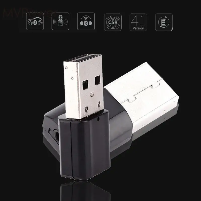 Mvpower 3.5 мм AUX Bluetooth USB Беспроводной аудио стерео адаптер приемника Интимные