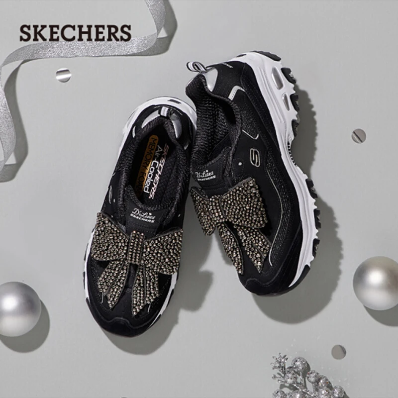 Skechers D'lites/Женская обувь на платформе удобная дышащая коллекция 2019 года сезон