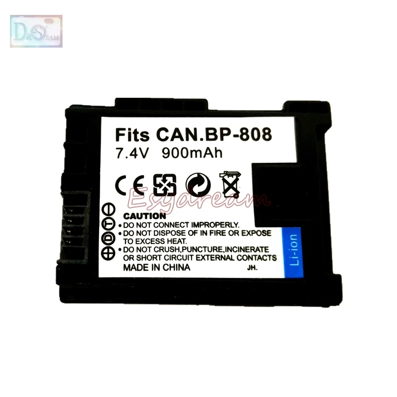 Лучшая замена BP808 BP-808 900 мА/ч, Батарея для Canon FS10 FS100E FS11 FS20 FS200 FS21 FS22 F30 FS31 PM073