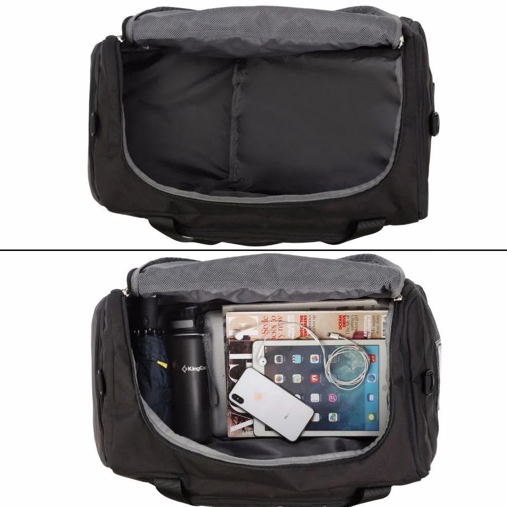 저렴한 GONEX-60L 휴대용 여행 더플백, 대용량 수하물, 편리한 야외 여행, 주말 휴가, 청소년 스타일