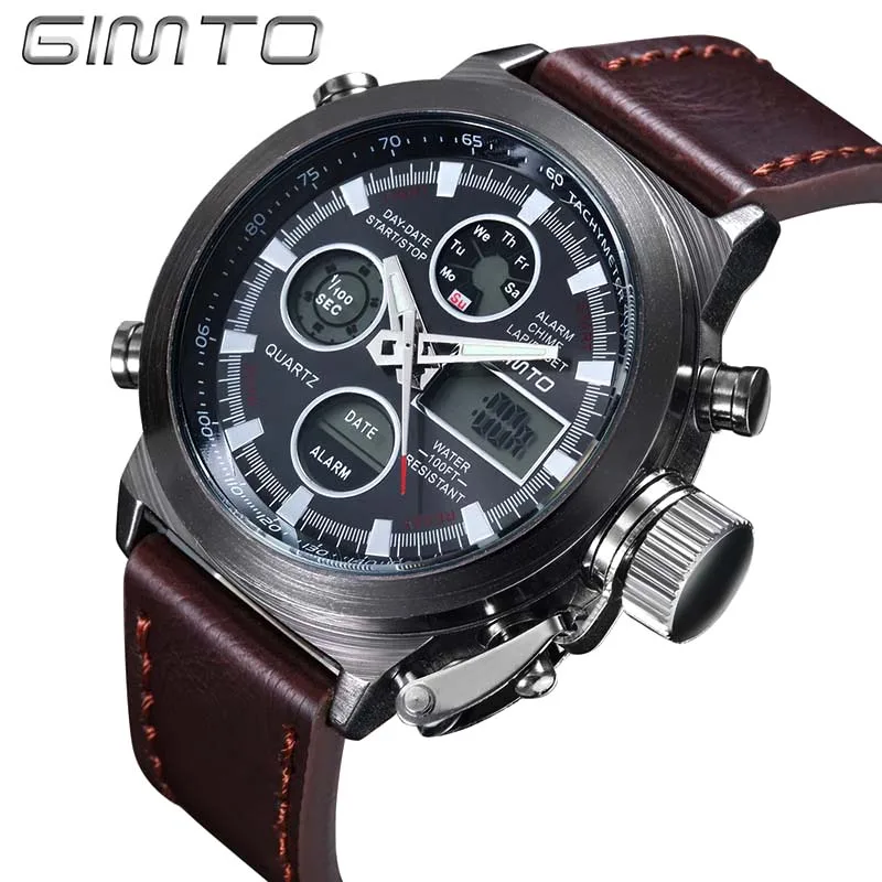 Модные брендовые мужские спортивные часы уникальные Vogue с ЖК дисплеем Цифровые