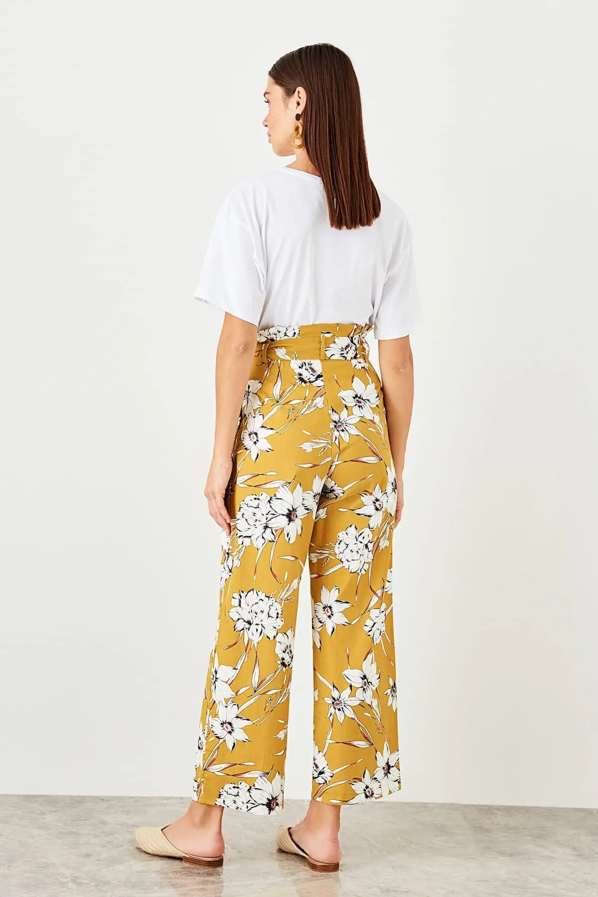 Trendyol Camel брюки со шнуровкой TWOSS19XM0277 | Женская одежда