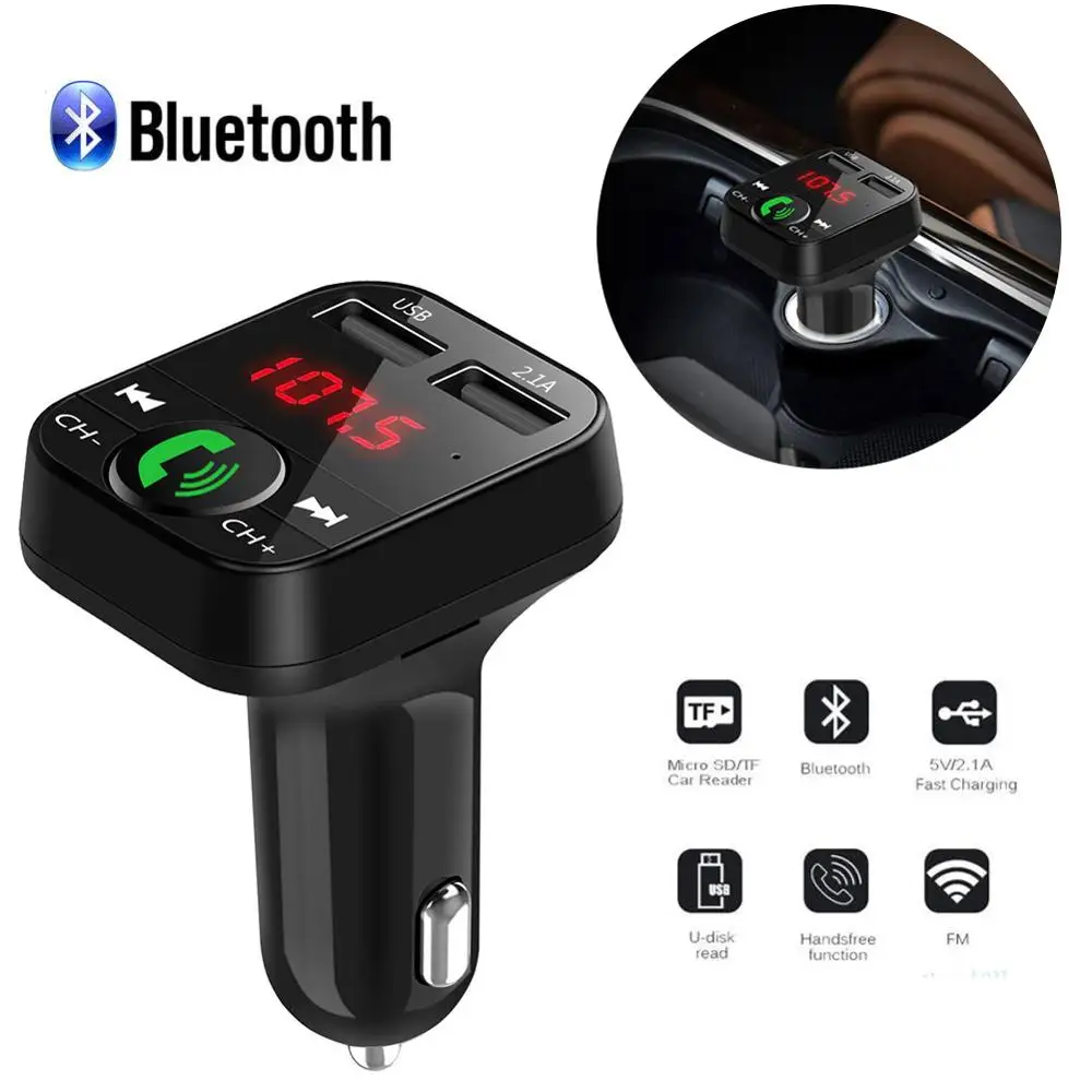 Bluetooth 3,0 светодиодный экран автомобильный комплект громкой связи беспроводной Bluetooth fm-передатчик ЖК MP3-плеер 2 usb порта Автомобильные аксессуары Автомобильный MP3