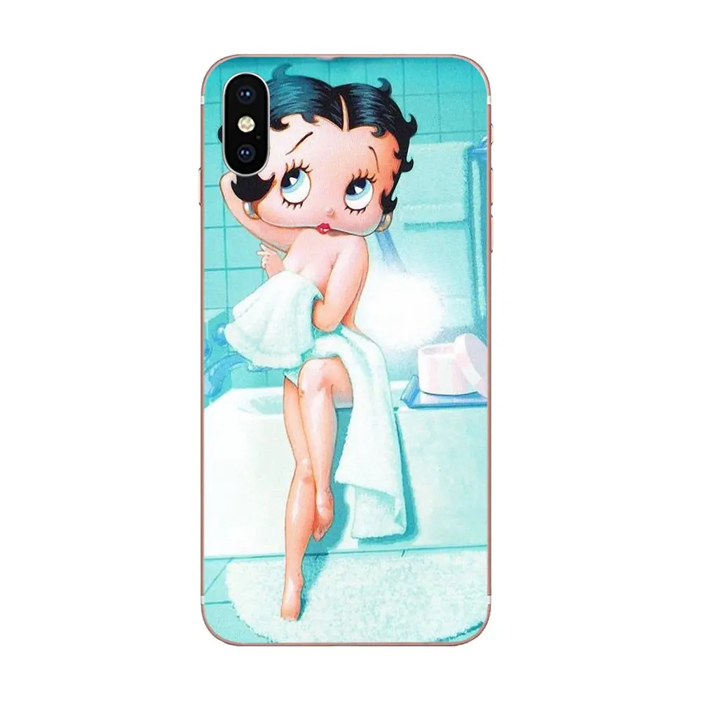 Великолепный Betty Boop лучший ТПУ чехол для сотового телефона Apple iPhone 4 4s 5 5C 5S SE 6 6S 7 8