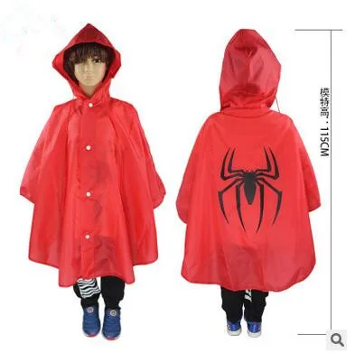 Высокое качество Hero знак дизайн дети плащ дождевик пончо для детей Infantil