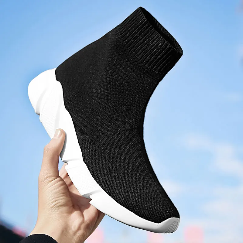 

2021NEW MWY Breathable Ankle Boot Women Socks Shoes Female Sneakers Casual Elasticity Wedge Platform Shoes zapatillas Mujer