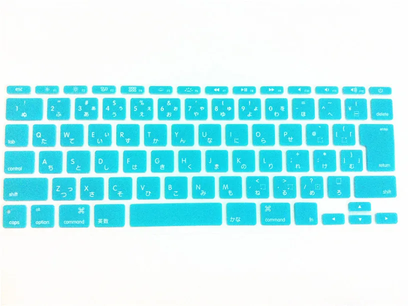 whiteblue Японские/английские буквы клавиатуры Обложка кожи протектор для Apple MacBook Air 1" 11,6 для Mac book 11" JP Версия JP keybord - Цвет: whiteblue