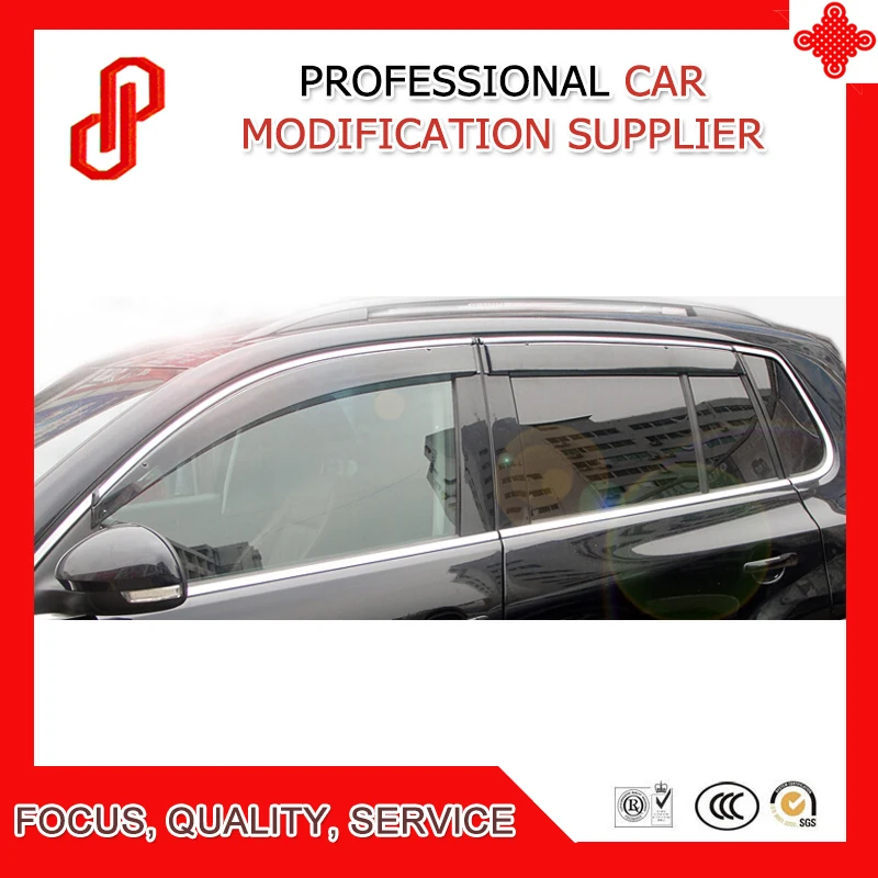 

High quality Injection molding trim vent shade rain sun wind deflector window visor for Tiguan 09 10 11 121 31 4 15 16 17 18 19