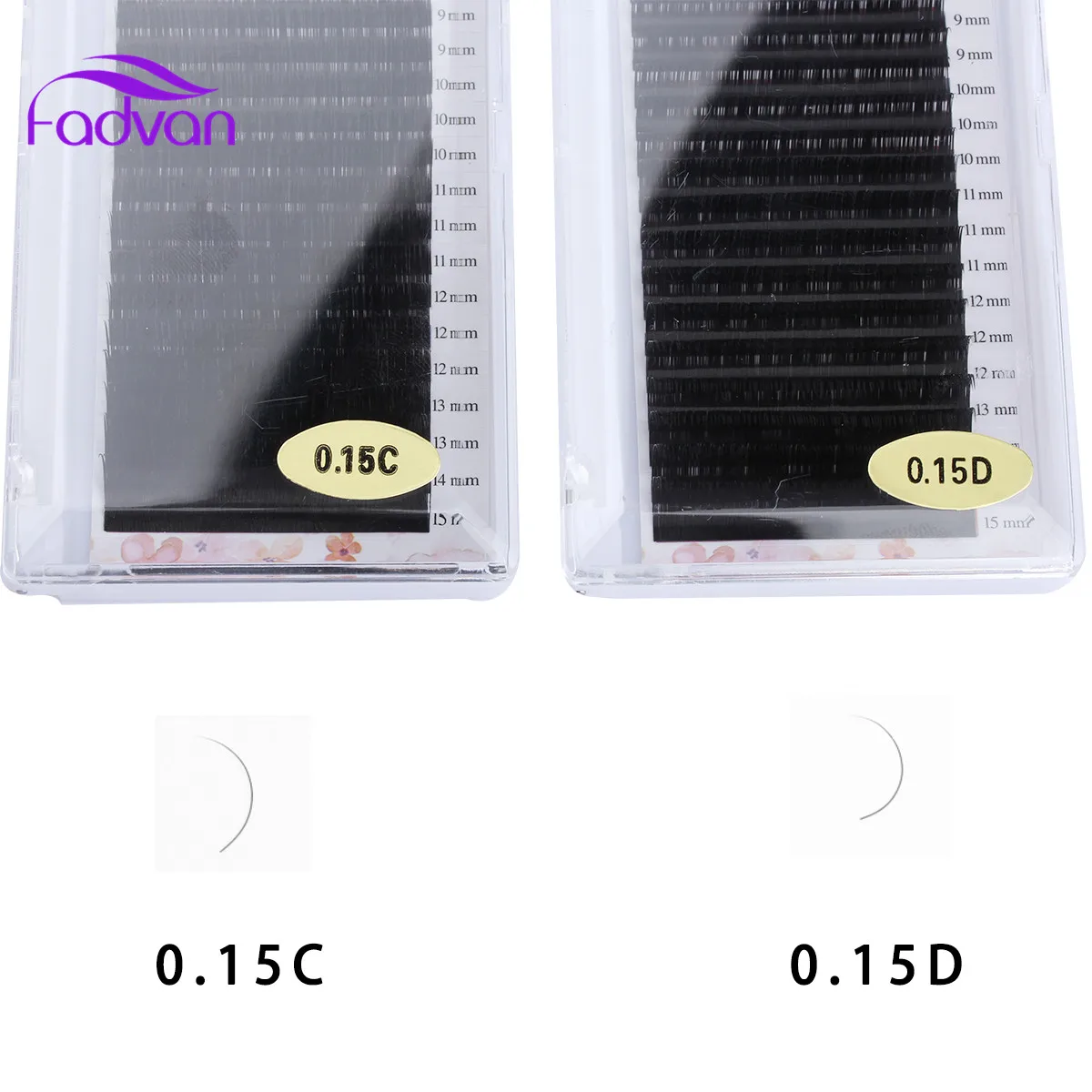 Набор чехлов FADVAN10 16 рядов/лоток наращивание ресниц из норки индивидуальные