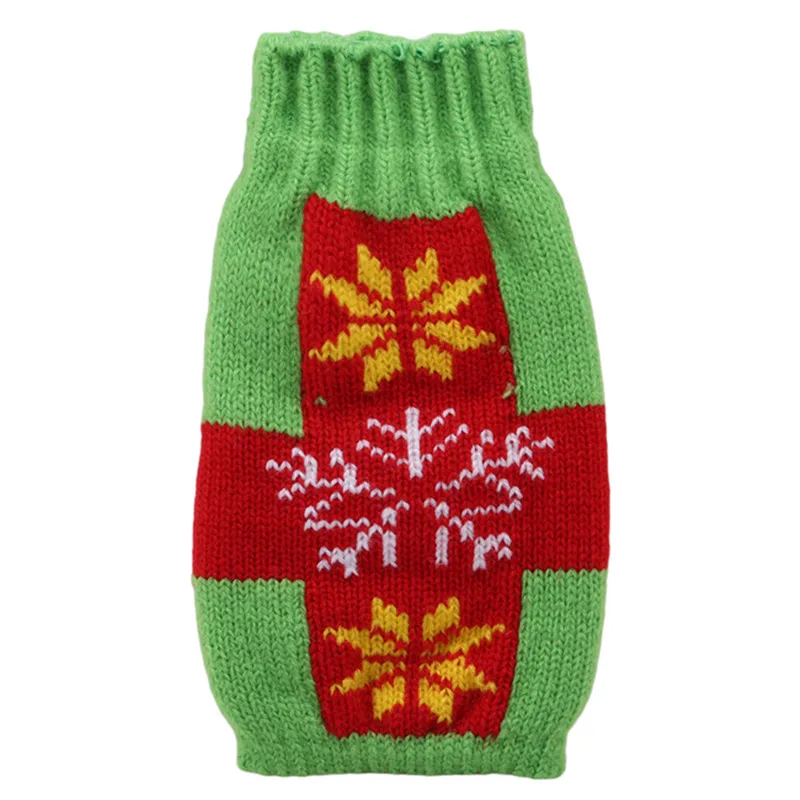 Рождественские украшения для дома вязаная Крышка пивной бутылки Рождественская