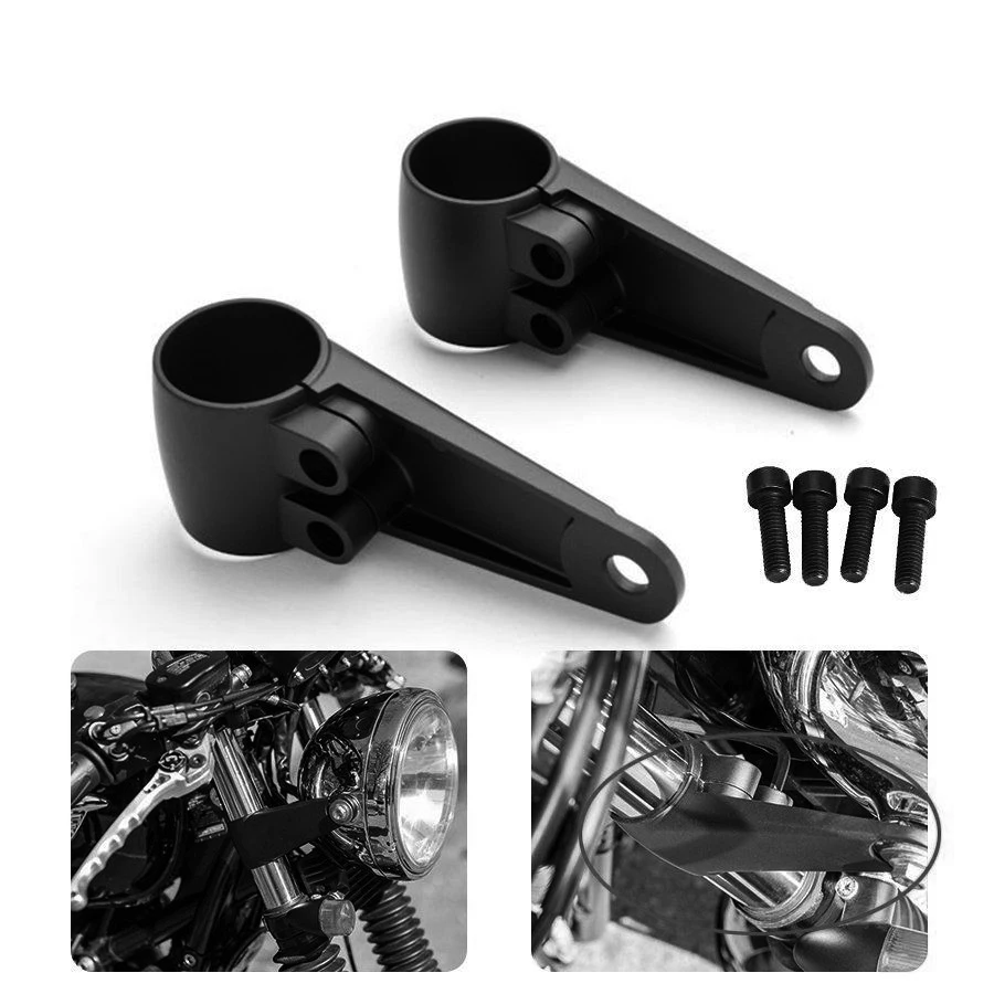Aftermarket БЕСПЛАТНАЯ ДОСТАВКА мотоциклетные запчасти черные алюминиевые фары вилка