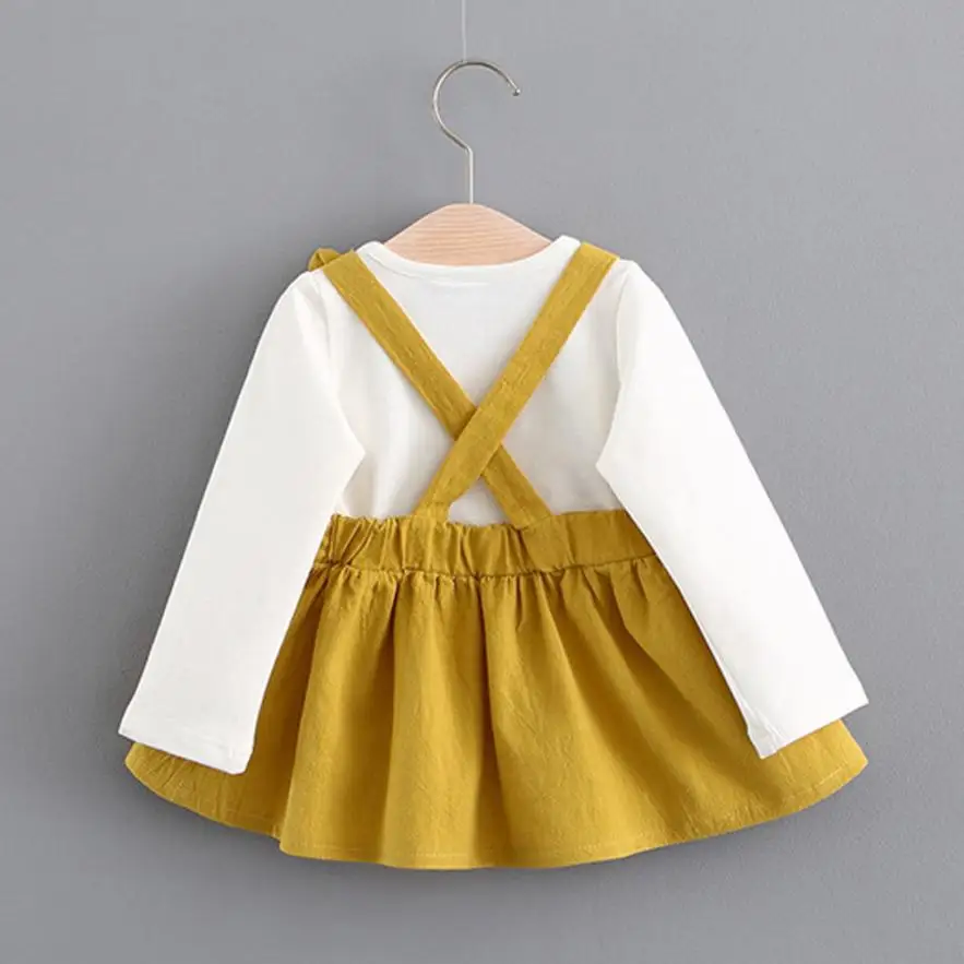 Осеннее мини платье для девочек с длинным рукавом 2018|baby girl vestido|dropship dressvestido baby |