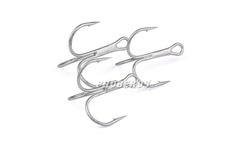 50PC Proberos Fishing Hook Treble FISHHOOK Overstriking Antirust Tackle 10#-2# High Carbon Steel | Спорт и развлечения