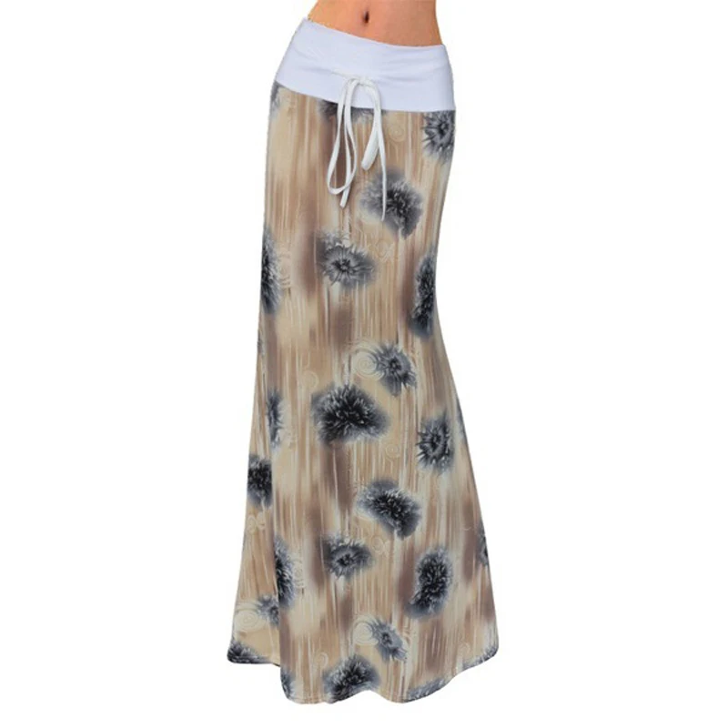 Women Clothing Summer Fashion Sexy Slim Skirt High Waist Elastic Floral Printed | Женская одежда