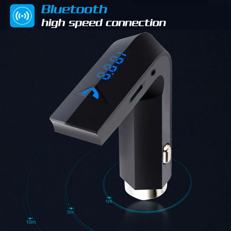 Bluetooth FM передатчик модулятор безопасности Молот Aux Handsfree автомобильный комплект