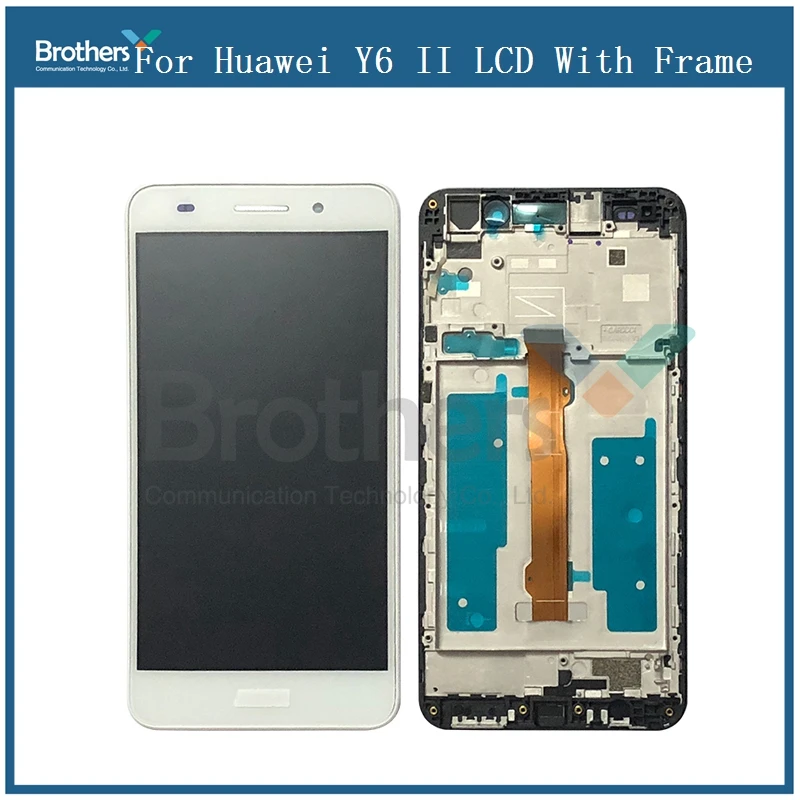 Для Huawei Y6 II ЖК дисплей с рамкой сенсорным экраном дигитайзер в сборе для CAM L23 L03 L21