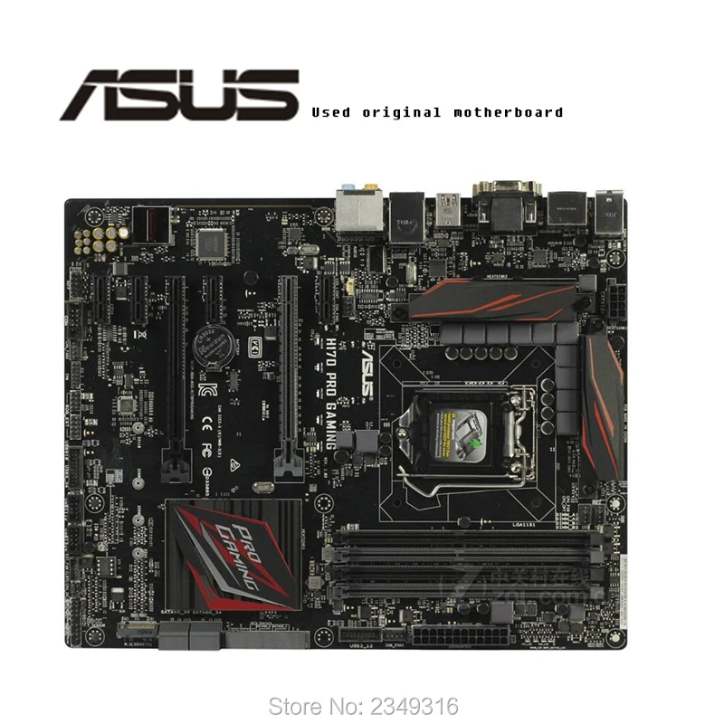 Для ASUS H170 PRO б/у Оригинал материнская плата разъем LGA 1151 DDR4 рабочего Материнская