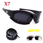 Хит продаж, Тактические Солнцезащитные очки X7 C5, мужские спортивные поляризационные очки, очки для страйкбола, охоты, стрельбы, туризма, кемпинга, UV400