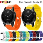 Браслет BEHUA из мягкого силикагеля 20 мм ремешок на запястье для Garmin Fenix 5S 6S GPS SmartWatch Band с удобным быстросъемным браслетом