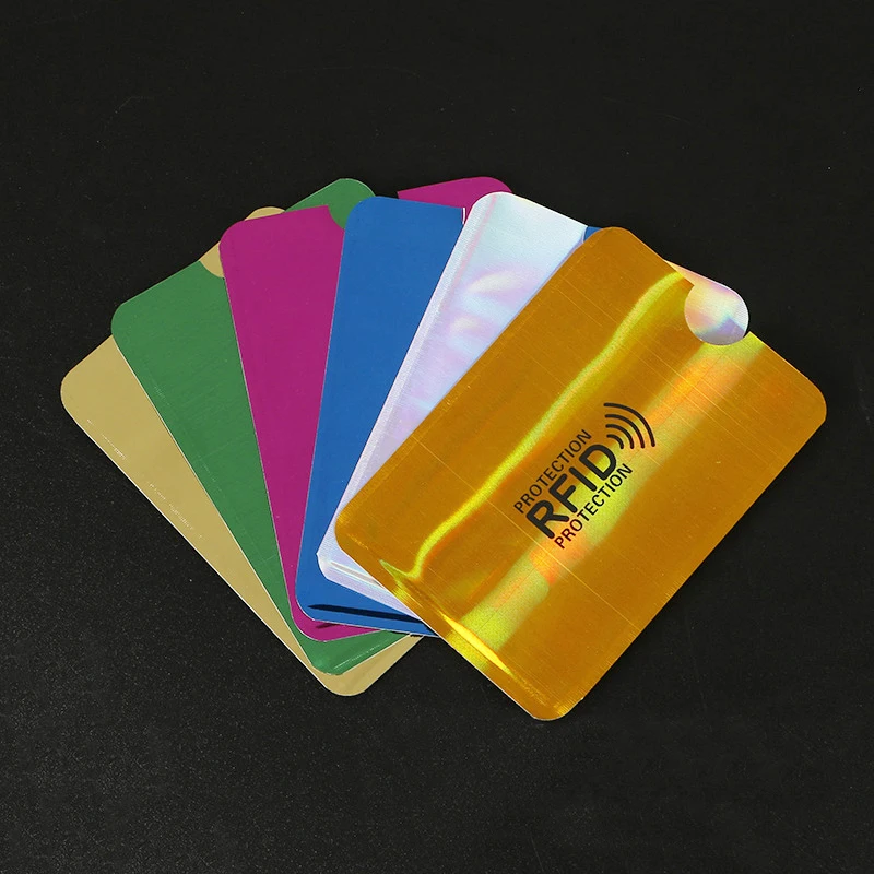 2 шт., анти-Rfid, кредитный держатель для карт, банк, Id карта, сумка, Обложка, держатель, идентификационный защитный чехол, портативный держатель для визиток