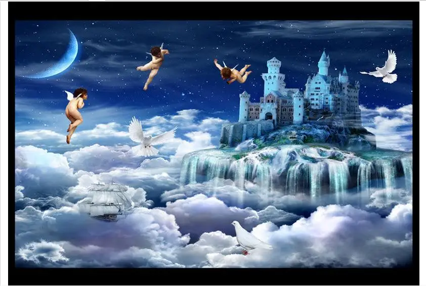 Пользовательские росписи 3D нетканые обои Установка украшения стены живопись