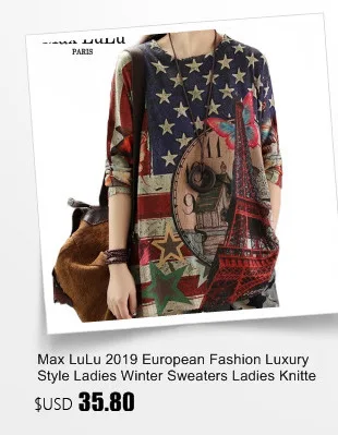 Max LuLu, Модный корейский джемпер для девушек, Зимний вязаный трикотаж, женские теплые пуловеры с узором, повседневные утолщенные хлопковые свитера