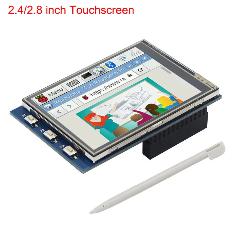 Raspberry Pi 4B/3B +/3B 2 8 дюймовый сенсорный экран 4*320 ЖК TFT SPI дисплей для всех версий с