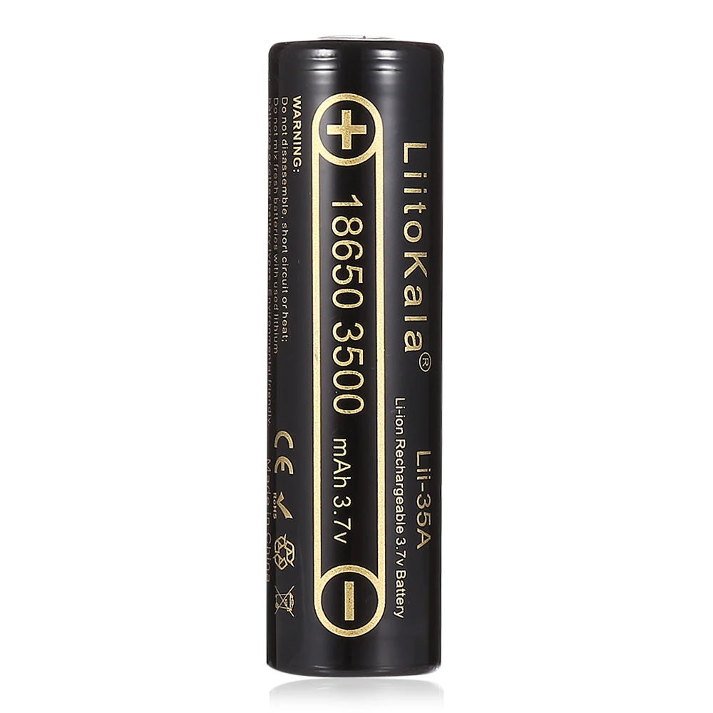4 шт. оригинальные LiitoKala Lii-35A 3,7 V 3500mAh NCR18650 10A разрядные аккумуляторные батареи для аккумулятора 18650