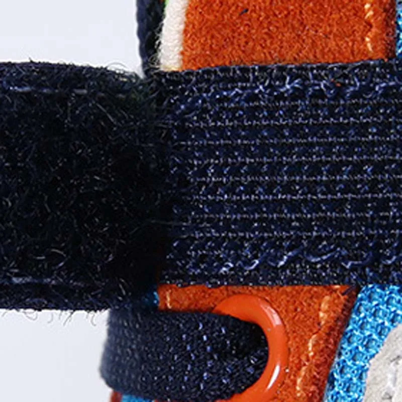 Новые мягкие детские туфли-ботинки синего цвета с резиновой подошвой для малышей первых шагов летней и весенней коллекции на открытом воздухе для мальчиков и девочек.