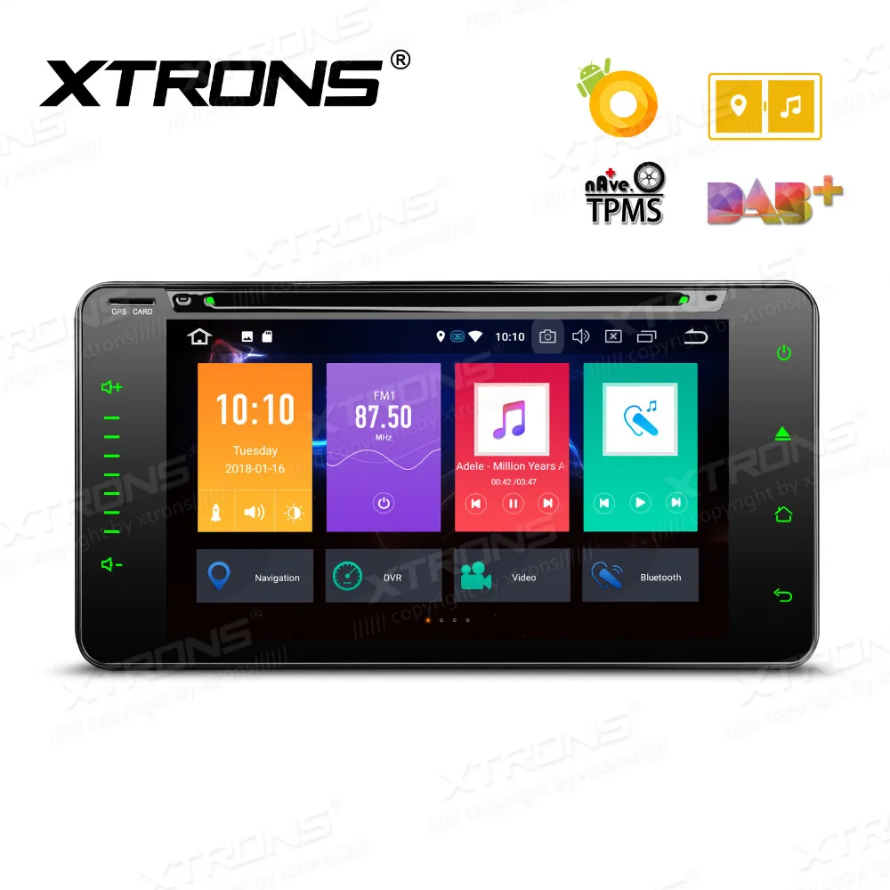 Автомобильный DVD плеер XTRONS 2 Din 6 95 дюйма Android 8 0 Восьмиядерный GPS для Toyota RAV4 2001 2002 2003