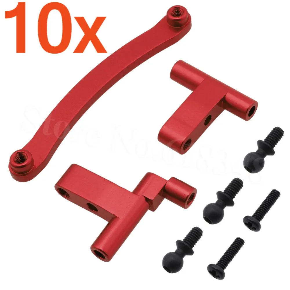 10x RC автомобиль Alum сплав рулевого управления Servo Saver в комплекте для 1/18 модели Revel