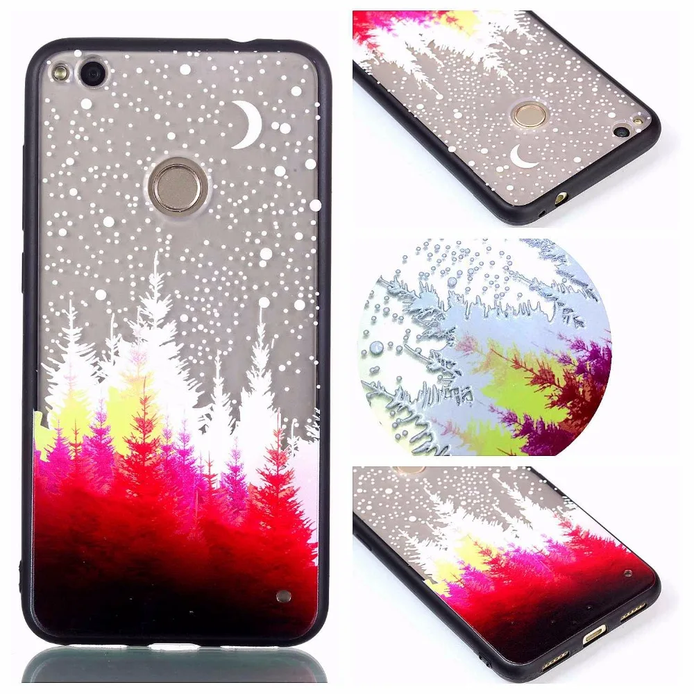 3D Мультяшные чехлы для телефонов HUAWEI Huawa P8 P9 P10 P20 P 8 9 10 Honer lite Lovey black Border PC TPU