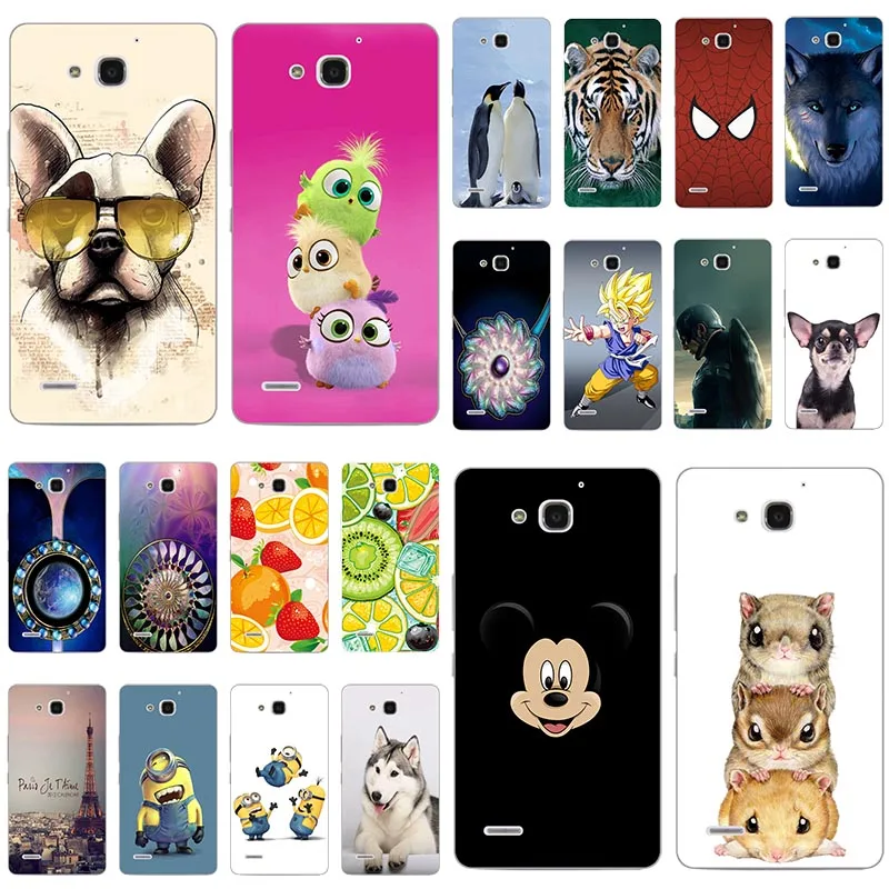 Soft Silicone Cases For Huawei Honor 3X G750 3 X G750-U00 5.5&quot Case Cover Cute Printing Drawing Phone Back Fundas | Мобильные