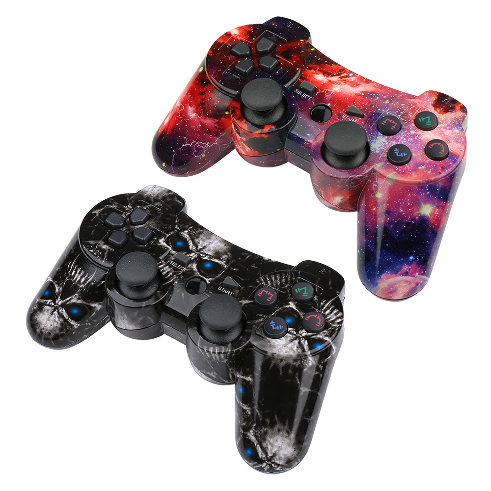 Беспроводной 6 осевой игровой контроллер Double Shock геймпад для Sony Playstation 3 шнур