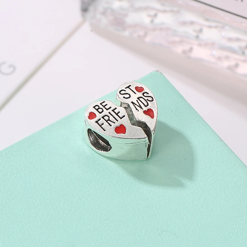 Оригинальные посеребренные бусины Очаровательное украшение эмалевые Подвески в