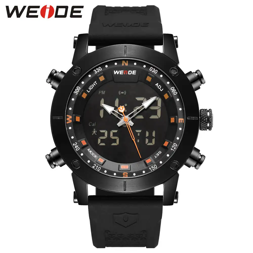 WEIDE роскошный оригинальный для ЖК дисплея цифровые спортивные фитнес часы