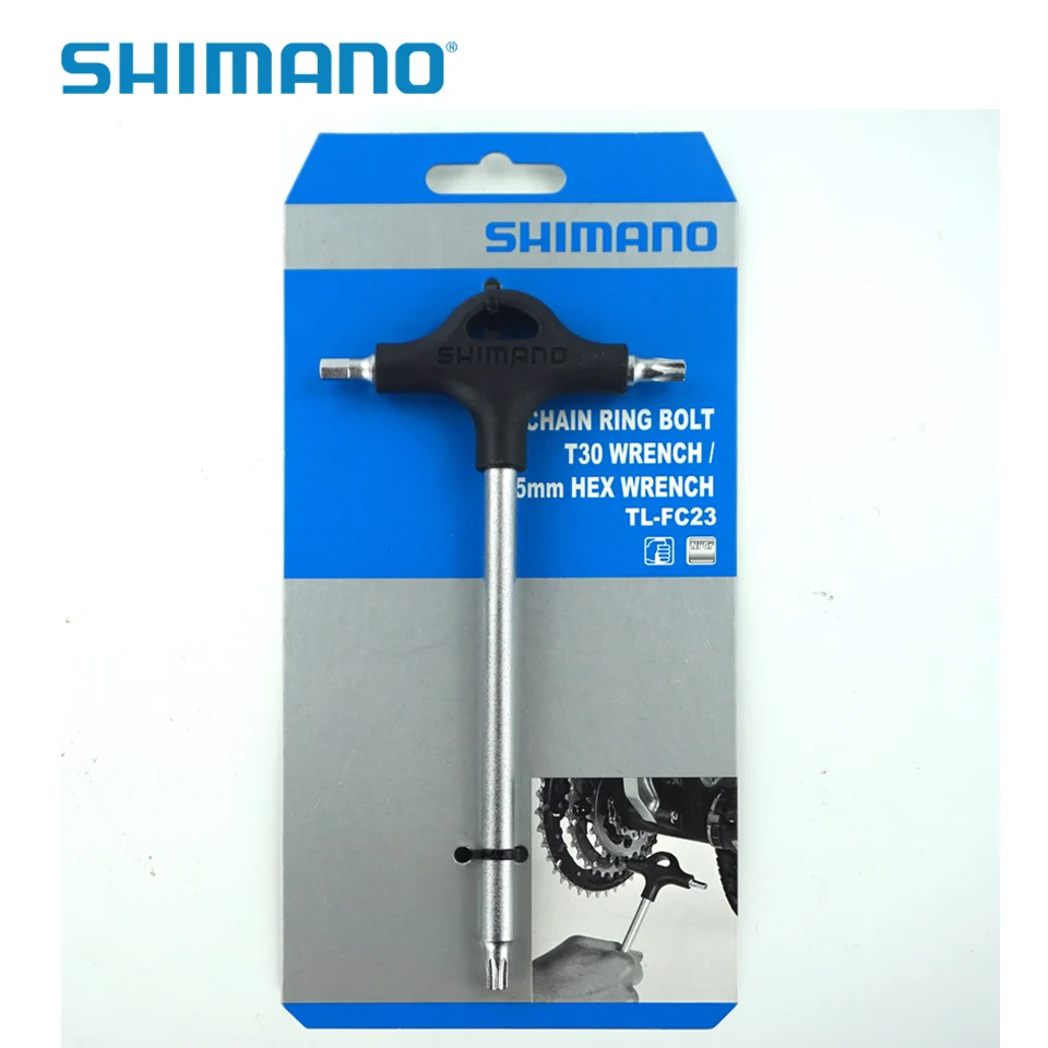 Shimano TL-FC23 Инструменты для ремонта велосипеда, цепное кольцо, болт T30, гаечный ключ 5 мм, шестигранный ключ Shimano, оригинальные товары, Аксессуары для велосипеда, велосипедные инструменты