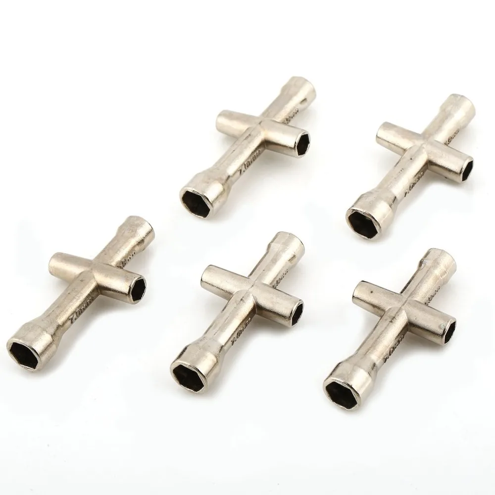 5Pcs 4/5/5.5/7mm Small Cross Wrench Hex Socket Repairing Tools Maintenance Sleeve for Redcat HSP 80132 RC Car | Игрушки и хобби