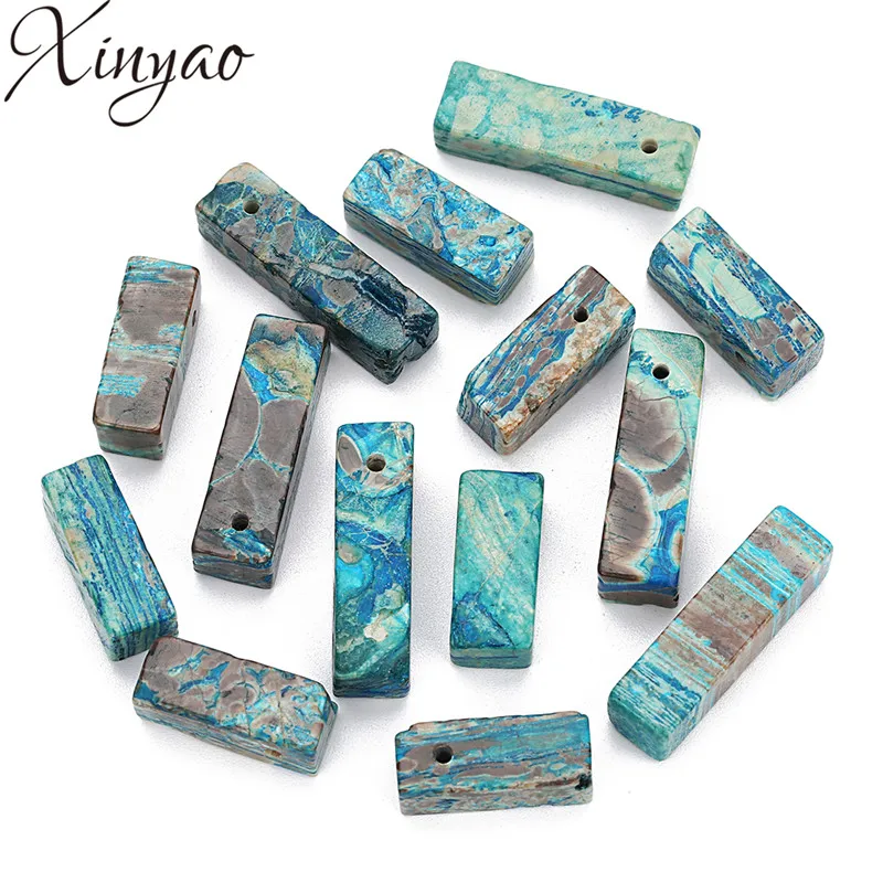Бусины XINYAO 2018 из натурального агата 5 шт./лот Квадратные бусины разделители для