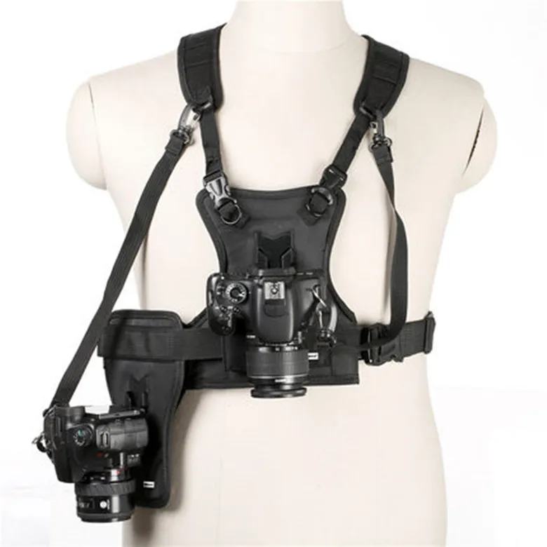 Micnova MQ-MSP01 жилет для камеры DSLR переносная грудь Многофункциональный Быстрый двойной боковой кобура ремень для Canon Nikon sony камера