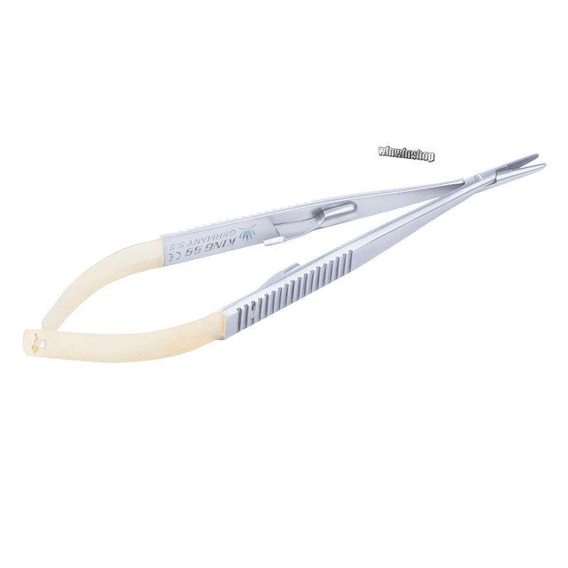 

1 шт. хирургическая Стоматологическая Ортодонтическая щеточка имплантат Castroviejo держатели иглы 14 см CE инструмент/прямой/Балочные установки изогнутой на выбор