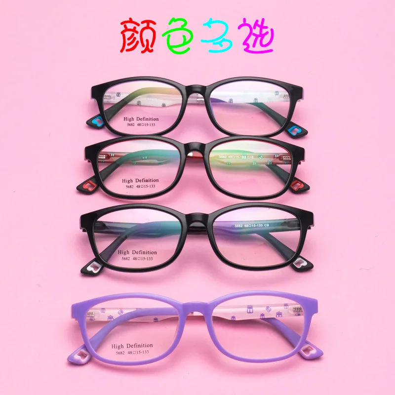 Здоровая двухцветная оправа для очков Tr90 подростков близорукие очки детей |