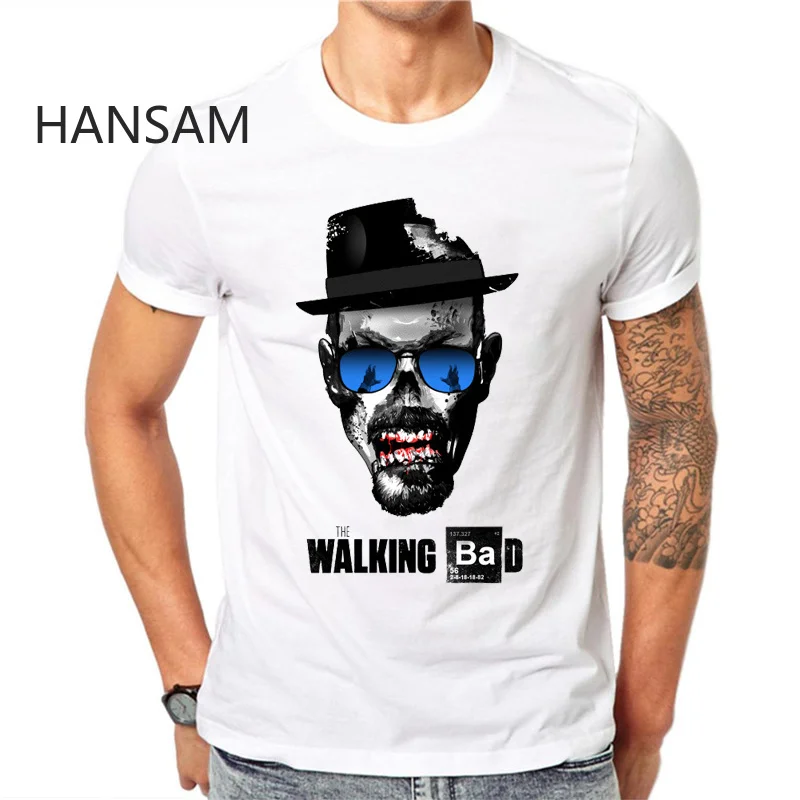 Мужские футболки в стиле ретро Heisenberg Jessie Pinkman с забавным принтом топы короткими
