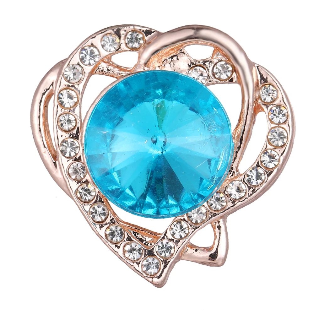 Смешанные цвета 3 шт./лот в форме сердца цветок кнопки ювелирные изделия Красный