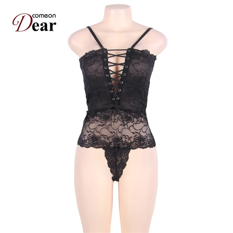 Comeondear R80444 Женский Бандаж женское сексуальное кружевное прозрачное боди Женское