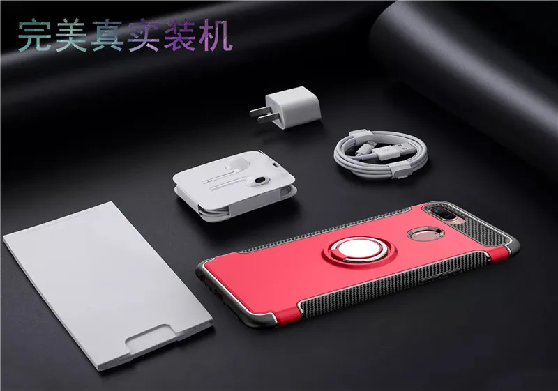 Армированный чехол для OPPO F9 F7 F3 плюс A77 подставка для автомобильного держателя в виде Кольца Гибридный чехол-накладка из поликарбоната и термополиуретана Противоударная задняя крышка для F5 A73 A59 A79 A83 A3S A5