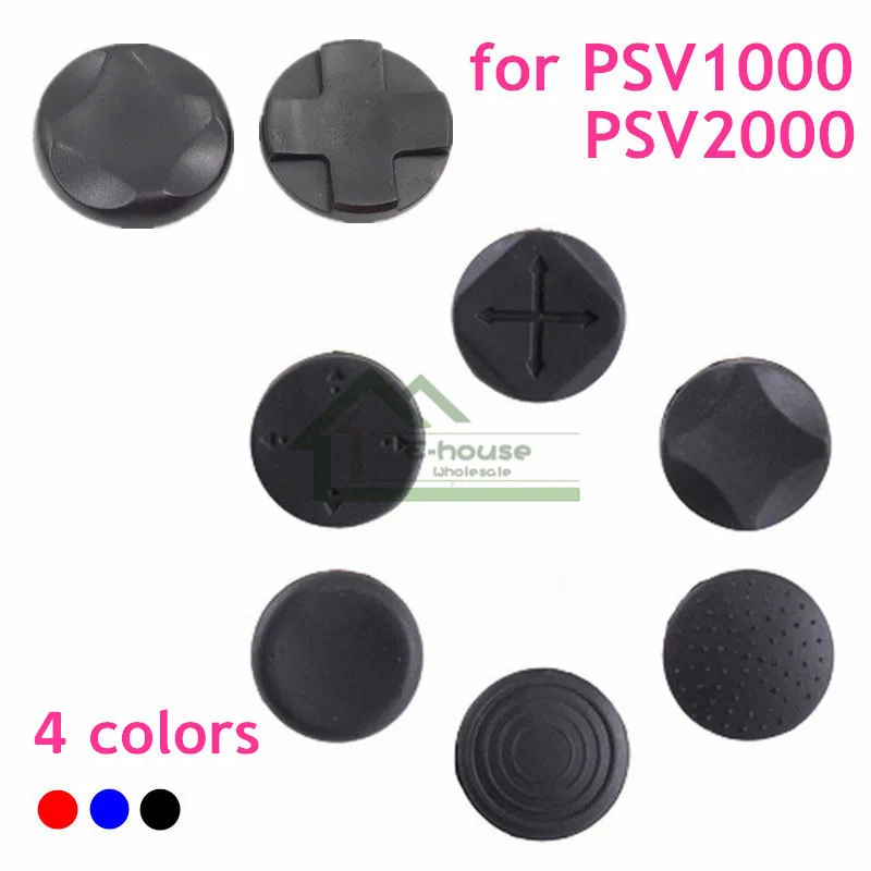 Для psv 1000 2000 силиконовая аналоговая ручка thumbstick Крышка для psv 1000 2000 с перекрестной функцией Кнопка повышения для PS Vita