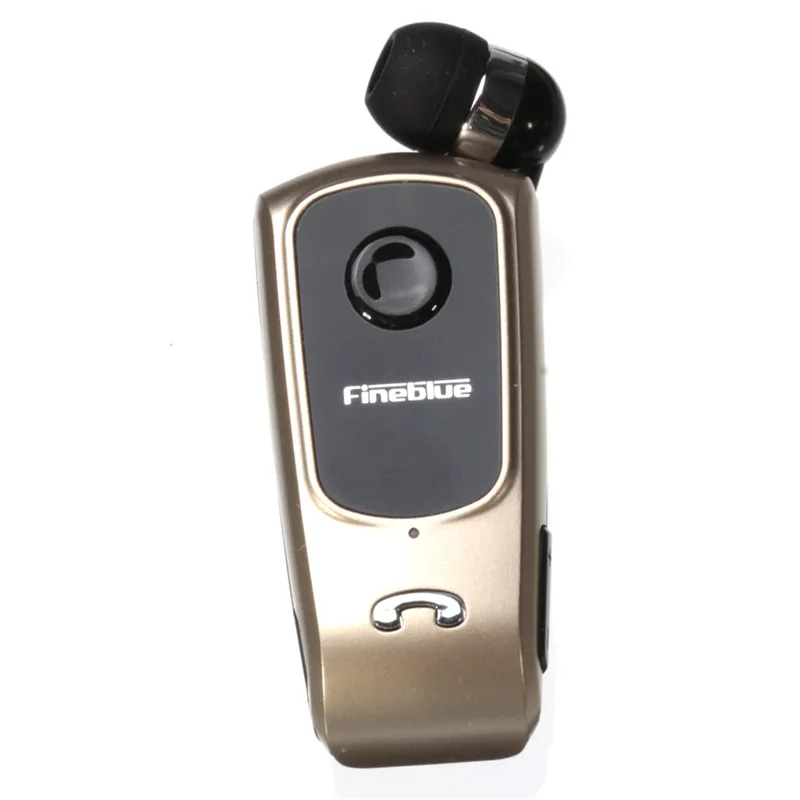 FineBlue F920 беспроводные Bluetooth наушники гарнитура клип выдвижные Наушники звонки напоминают вибрацию автомобильный комплект драйвер auriculares - Цвет: Золотой